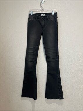 NWOT Free People Skyler Button Flare Jeans, 26